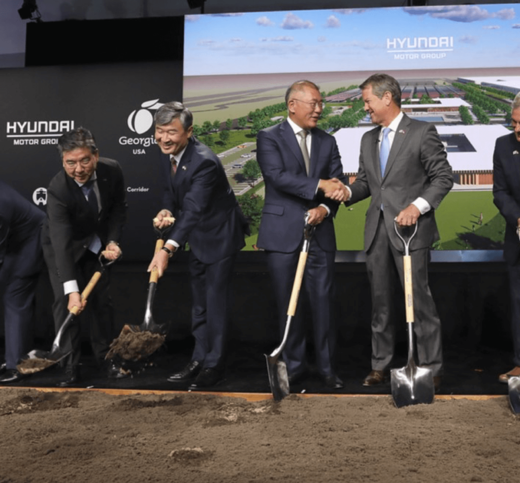 Hyundai ground break event