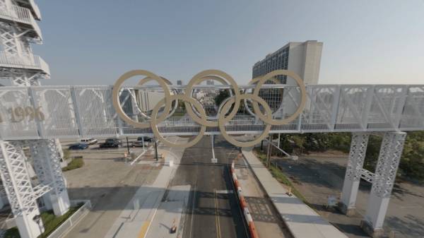 Atlanta Olympic Rings Drone