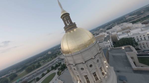 Georgia State Capitol Drone